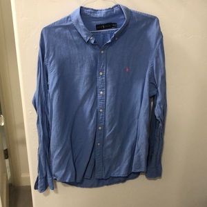 Linen Ralph Lauren button down
